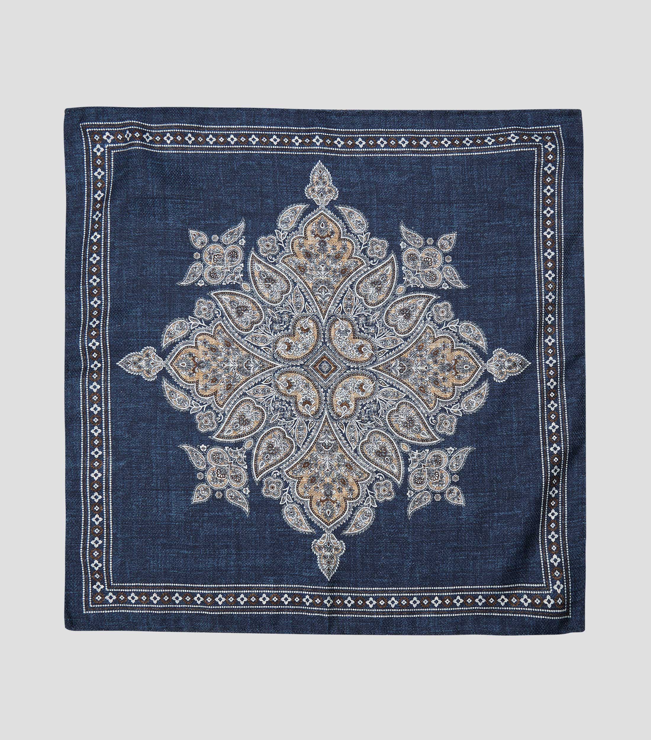 Pañuelo en seda estampado Hombre